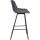 Barhocker HLO-CP335 Kunstleder ~ grau