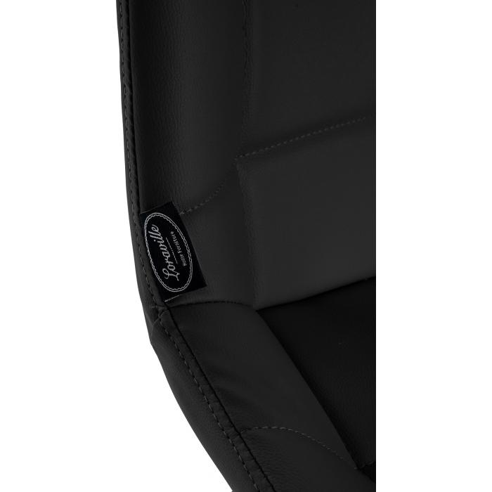 Barhocker HLO-CP335 Kunstleder ~ schwarz