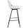 Barhocker HLO-CP335 Kunstleder ~ wei