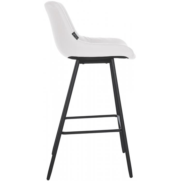 Barhocker HLO-CP335 Kunstleder ~ wei