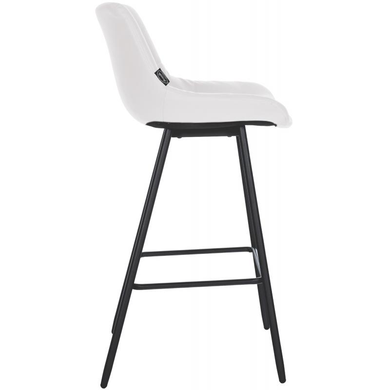 Barhocker HLO-CP335 Kunstleder ~ wei