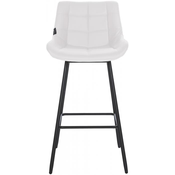 Barhocker HLO-CP335 Kunstleder ~ wei