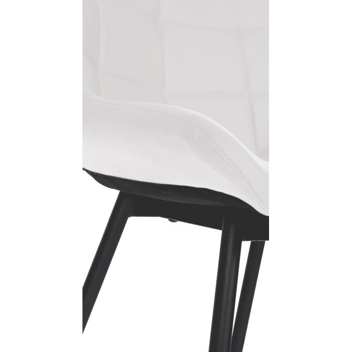 Barhocker HLO-CP335 Kunstleder ~ wei
