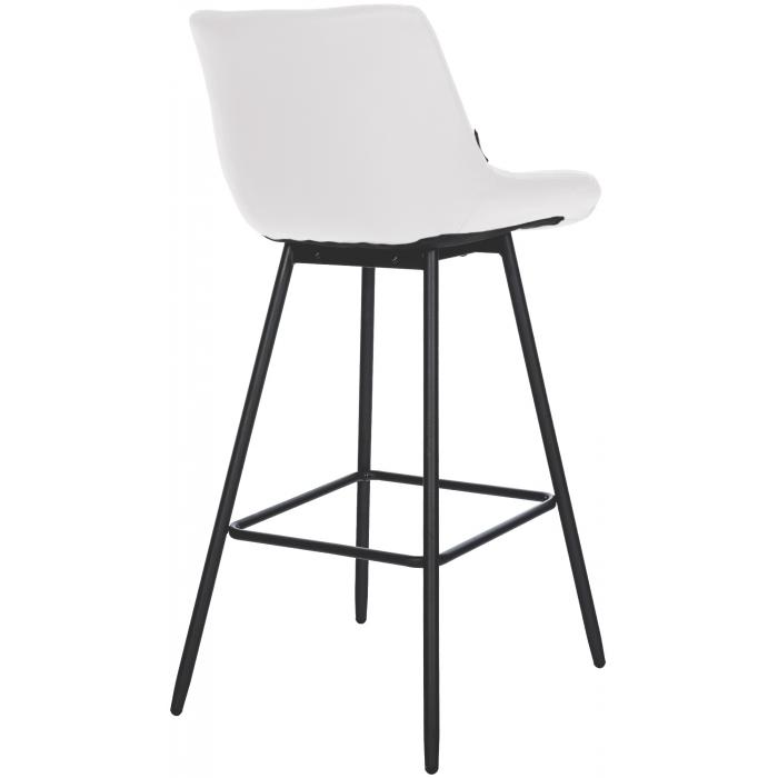Barhocker HLO-CP335 Kunstleder ~ wei