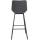 Barhocker HLO-CP336 Samt ~ dunkelgrau