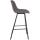 Barhocker HLO-CP336 Samt ~ grau