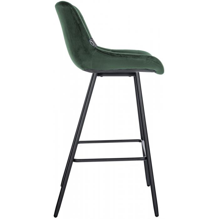 Barhocker HLO-CP336 Samt ~ dunkelgrn