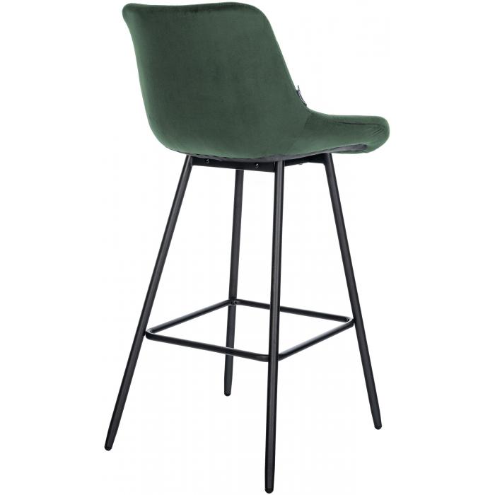 Barhocker HLO-CP336 Samt ~ dunkelgrn