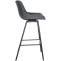 Barhocker HLO-CP335 Schwenkbar Kunstleder ~ grau