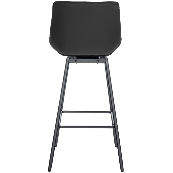 Barhocker HLO-CP335 Schwenkbar Kunstleder ~ schwarz