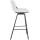 Barhocker HLO-CP335 Schwenkbar Kunstleder ~ wei