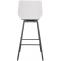 Barhocker HLO-CP335 Schwenkbar Kunstleder ~ wei