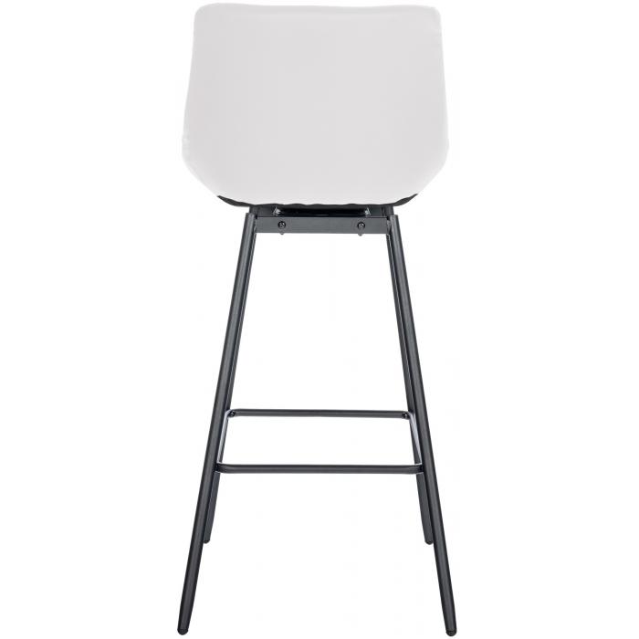 Barhocker HLO-CP335 Schwenkbar Kunstleder ~ wei