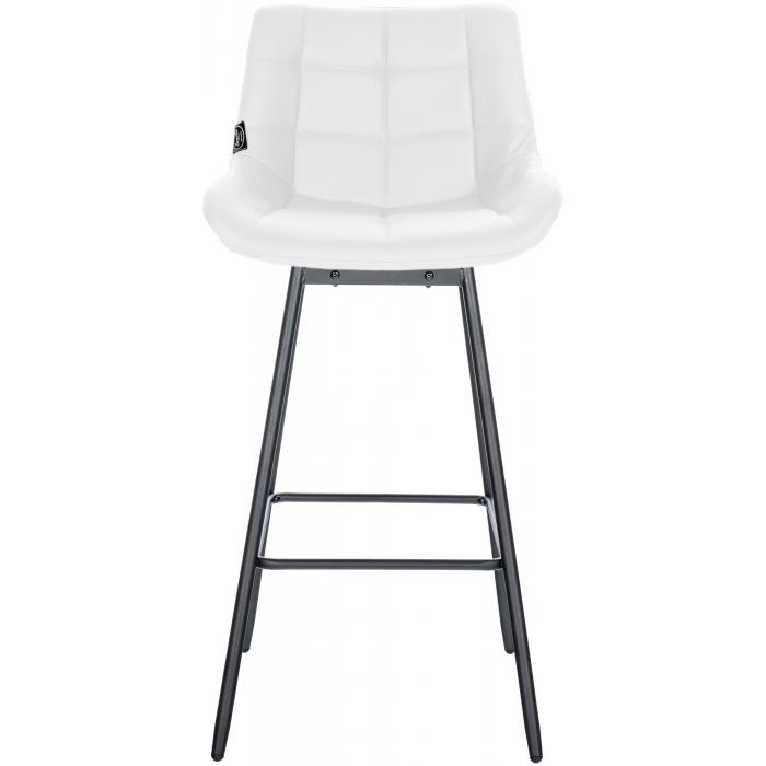 Barhocker HLO-CP335 Schwenkbar Kunstleder ~ wei