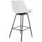 Barhocker HLO-CP335 Schwenkbar Kunstleder ~ wei
