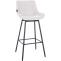 Barhocker HLO-CP335 Schwenkbar Kunstleder ~ wei