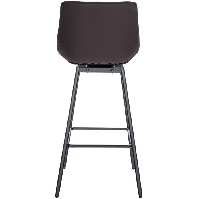 Barhocker HLO-CP335 Schwenkbar Kunstleder ~ braun