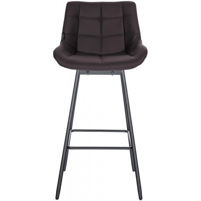 Barhocker HLO-CP335 Schwenkbar Kunstleder ~ braun