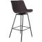 Barhocker HLO-CP335 Schwenkbar Kunstleder ~ braun