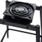 Barhocker HLO-CP336 Schwenkbar Samt ~ schwarz