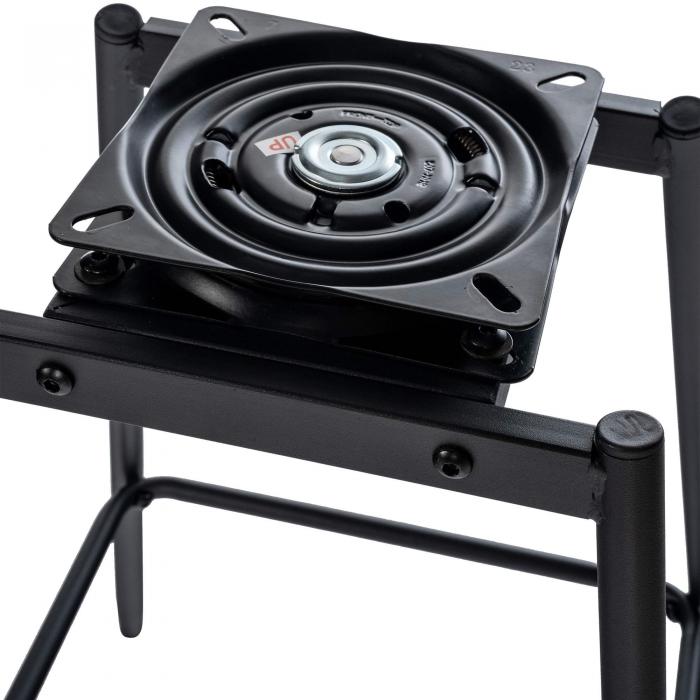 Barhocker HLO-CP336 Schwenkbar Samt ~ schwarz