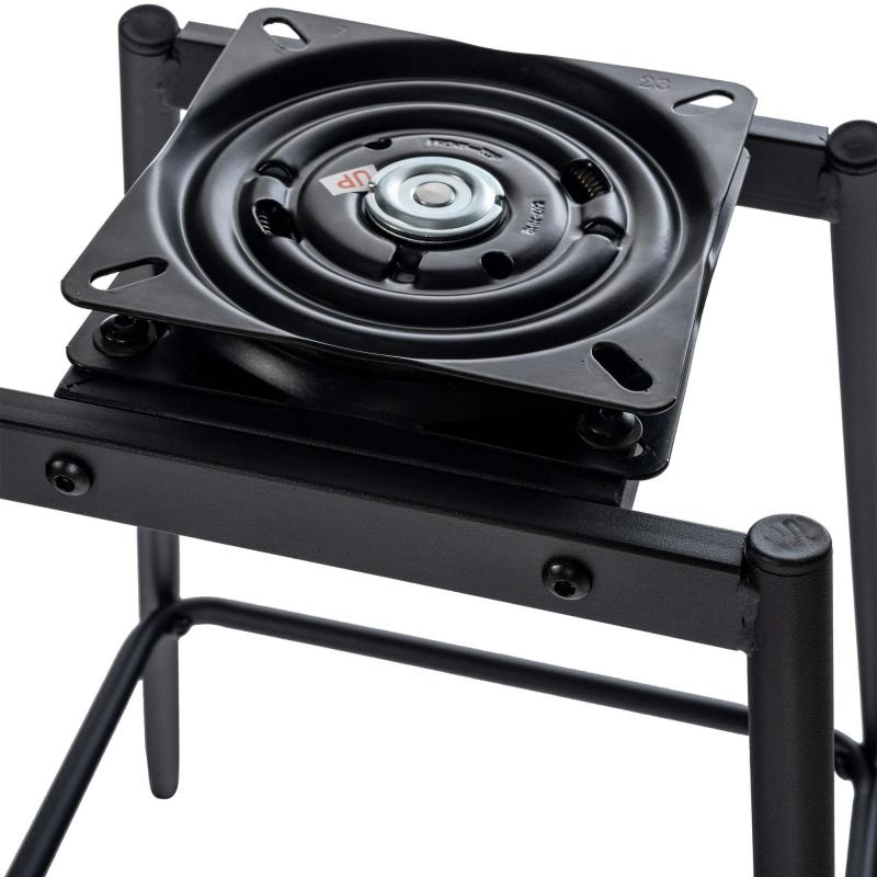 Barhocker HLO-CP336 Schwenkbar Samt ~ schwarz
