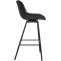 Barhocker HLO-CP336 Schwenkbar Samt ~ schwarz