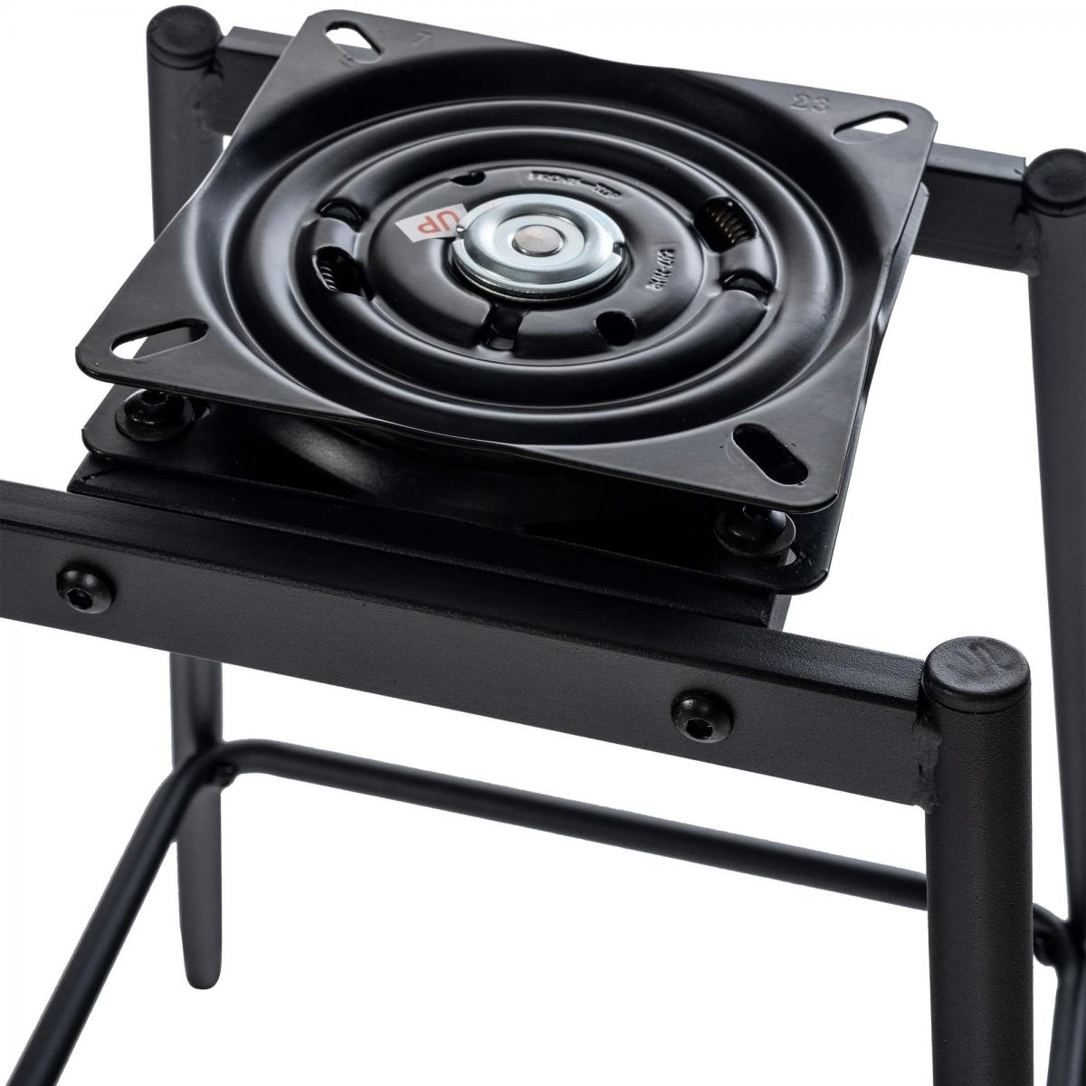 Barhocker HLO-CP336 Schwenkbar Samt ~ braun