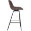 Barhocker HLO-CP336 Schwenkbar Samt ~ braun
