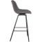 Barhocker HLO-CP336 Schwenkbar Samt ~ grau