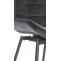 Barhocker HLO-CP336 Schwenkbar Samt ~ dunkelgrau