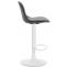 Barhocker HLO-CP24 Vollgepolstert Kunstleder wei ~ schwarz