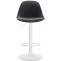Barhocker HLO-CP24 Vollgepolstert Kunstleder wei ~ schwarz