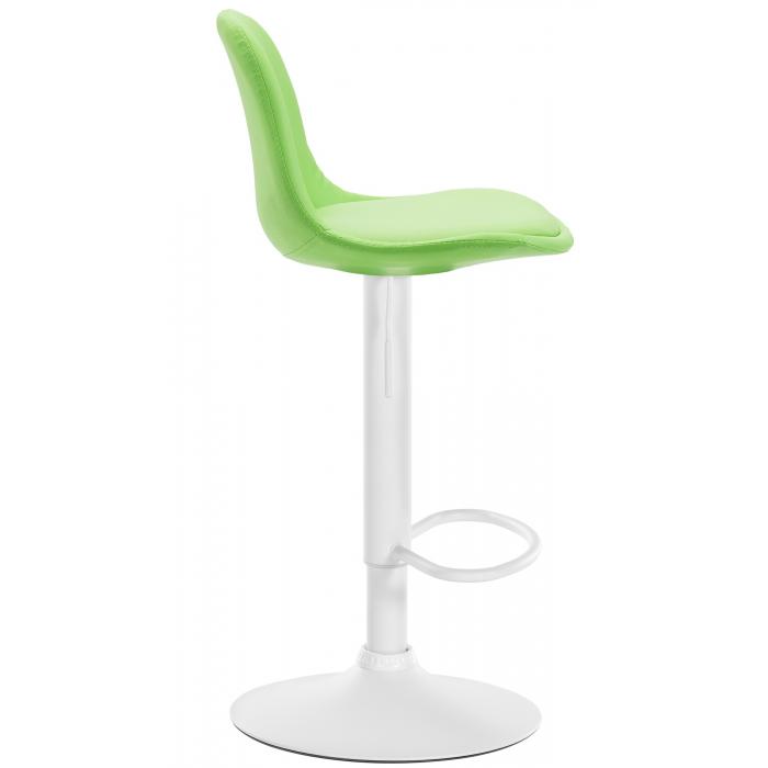 Barhocker HLO-CP24 Vollgepolstert Kunstleder wei ~ grn