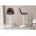 Barhocker HLO-CP24 Stoff wei ~ braun
