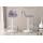 Barhocker HLO-CP24 Stoff wei ~ grau
