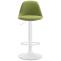 Barhocker HLO-CP24 Stoff wei ~ grn