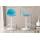 Barhocker HLO-CP24 Kunstleder wei ~ blau