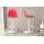 Barhocker HLO-CP24 Kunstleder weiß ~ rot Barhocker HLO-CP24 Kunstleder weiß ~ rot