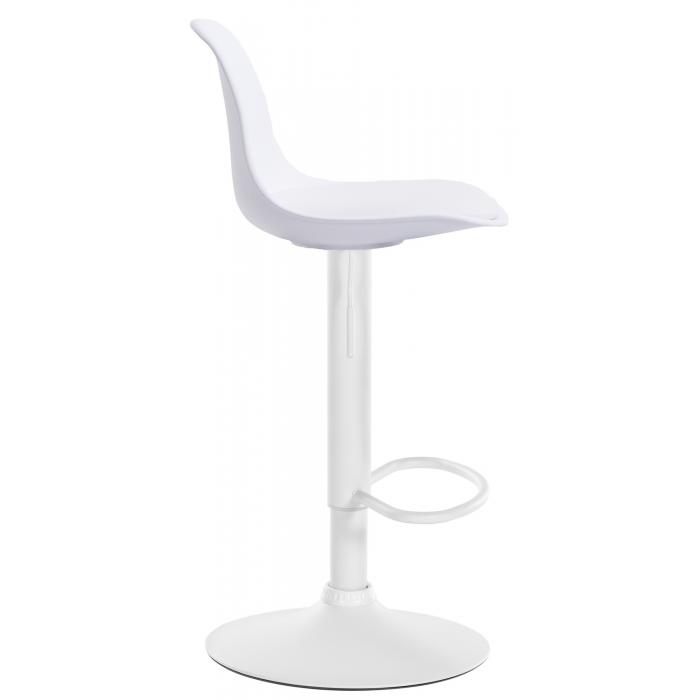Barhocker HLO-CP24 Kunstleder wei ~ wei