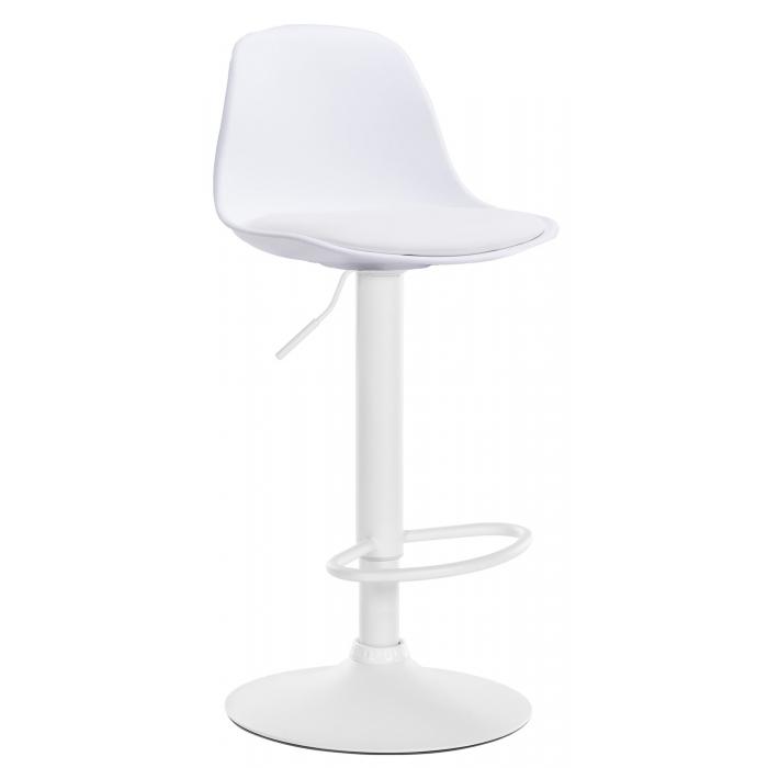 Barhocker HLO-CP24 Kunstleder wei ~ wei