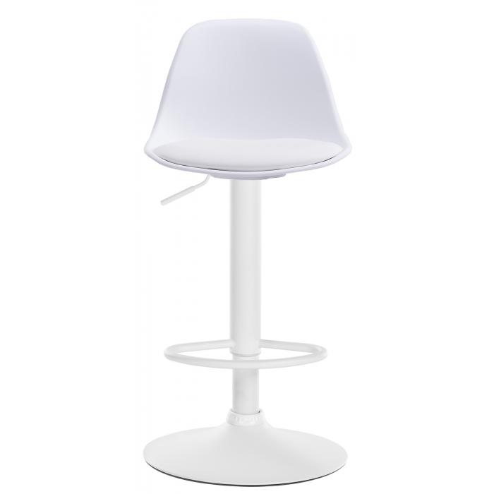 Barhocker HLO-CP24 Kunstleder wei ~ wei