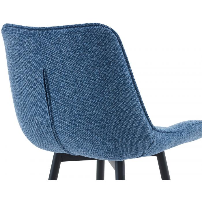 Barhocker HLO-CP250 Stoff ~ blau