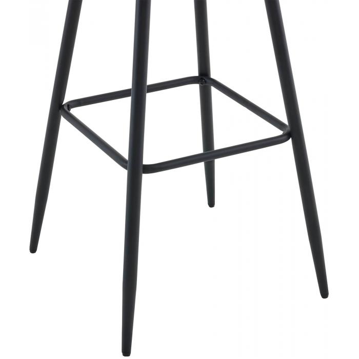 Barhocker HLO-CP250 Stoff ~ dunkelgrau