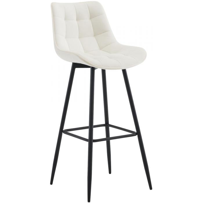 Barhocker HLO-CP249 Samt ~ creme