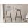 Barhocker HLO-CP249 Samt ~ grau
