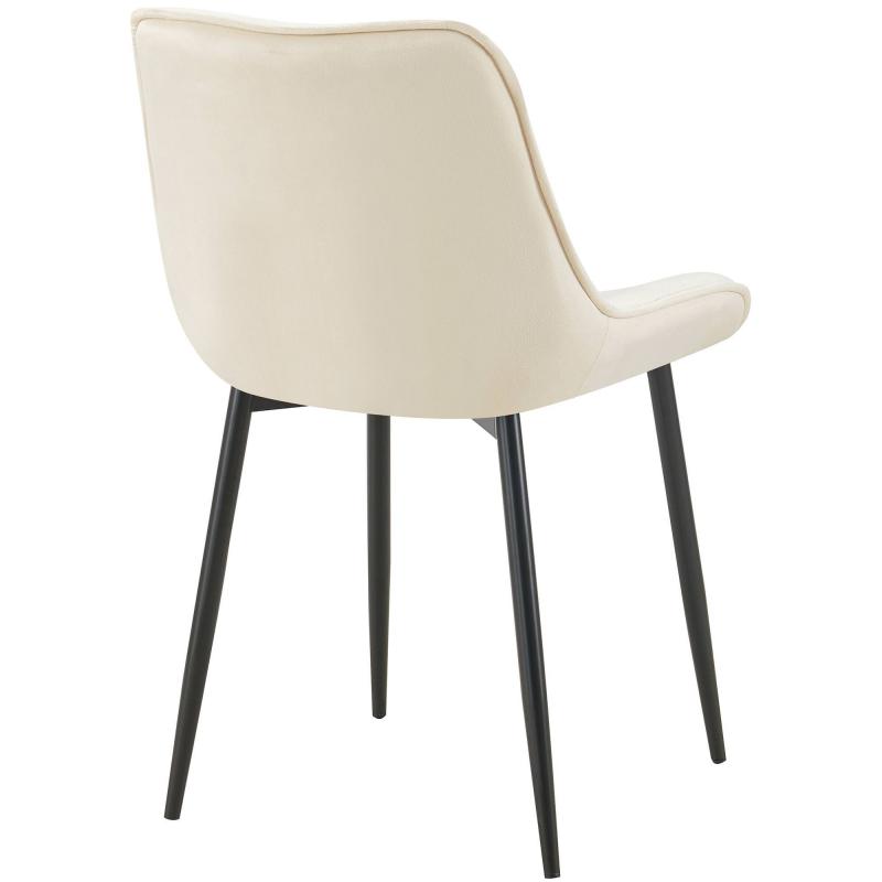 Esszimmerstuhl HLO-CP130 Samt ~ creme