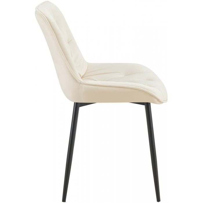 Esszimmerstuhl HLO-CP130 Samt ~ creme
