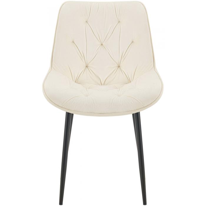 Esszimmerstuhl HLO-CP130 Samt ~ creme