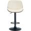 2er Set Barhocker HLO-CP285 Kunstleder ~ walnuss/creme